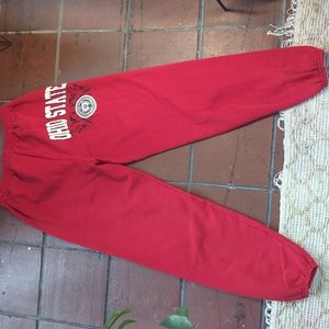 Vintage 1990's Ohio State University sweat pants